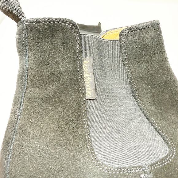 NWOB Russell & Bromley Black Suede Chelsea Boots Men’s Sz 44.5 Made in Portugal main image 12